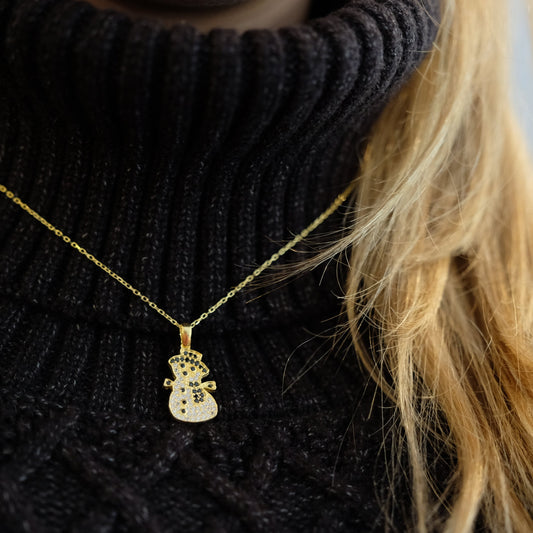 Halskette "Shiny Snowman"