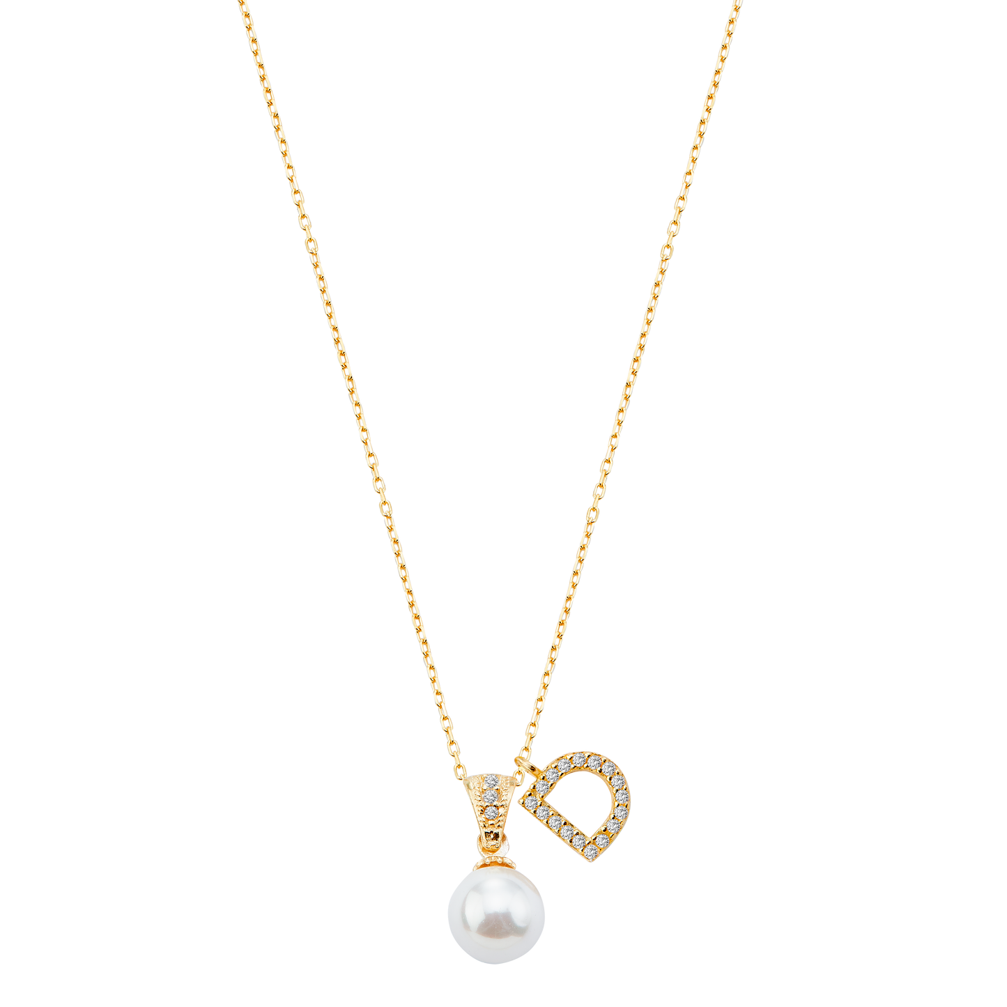 Halskette "Pearl Letter"