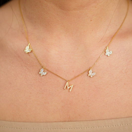 "Butterfly" Buchstabenkette - ONYA