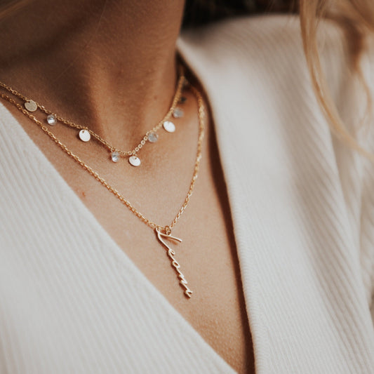 "Coin" Kette mit Zirkonia - ONYA