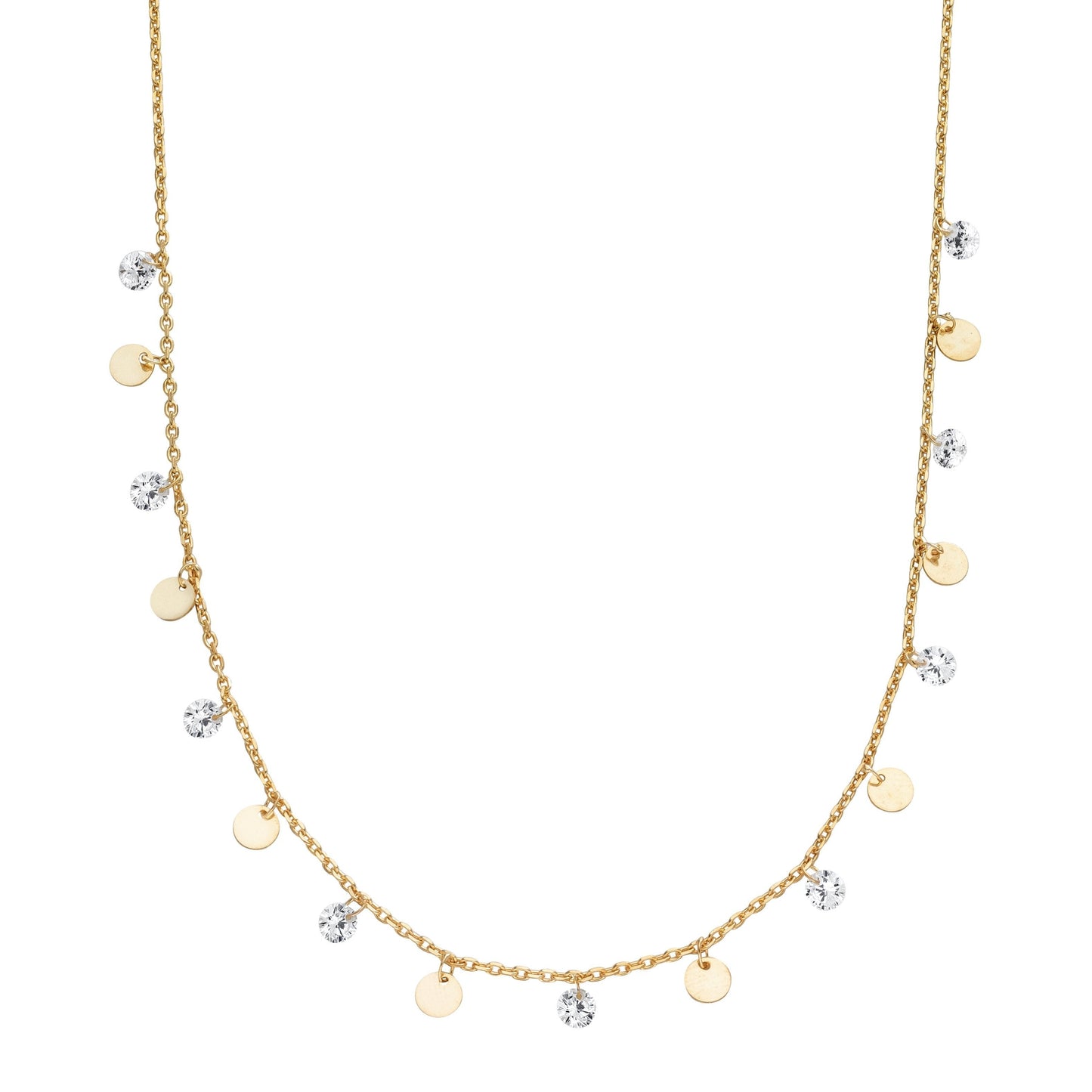 "Coin" Kette mit Zirkonia - ONYA