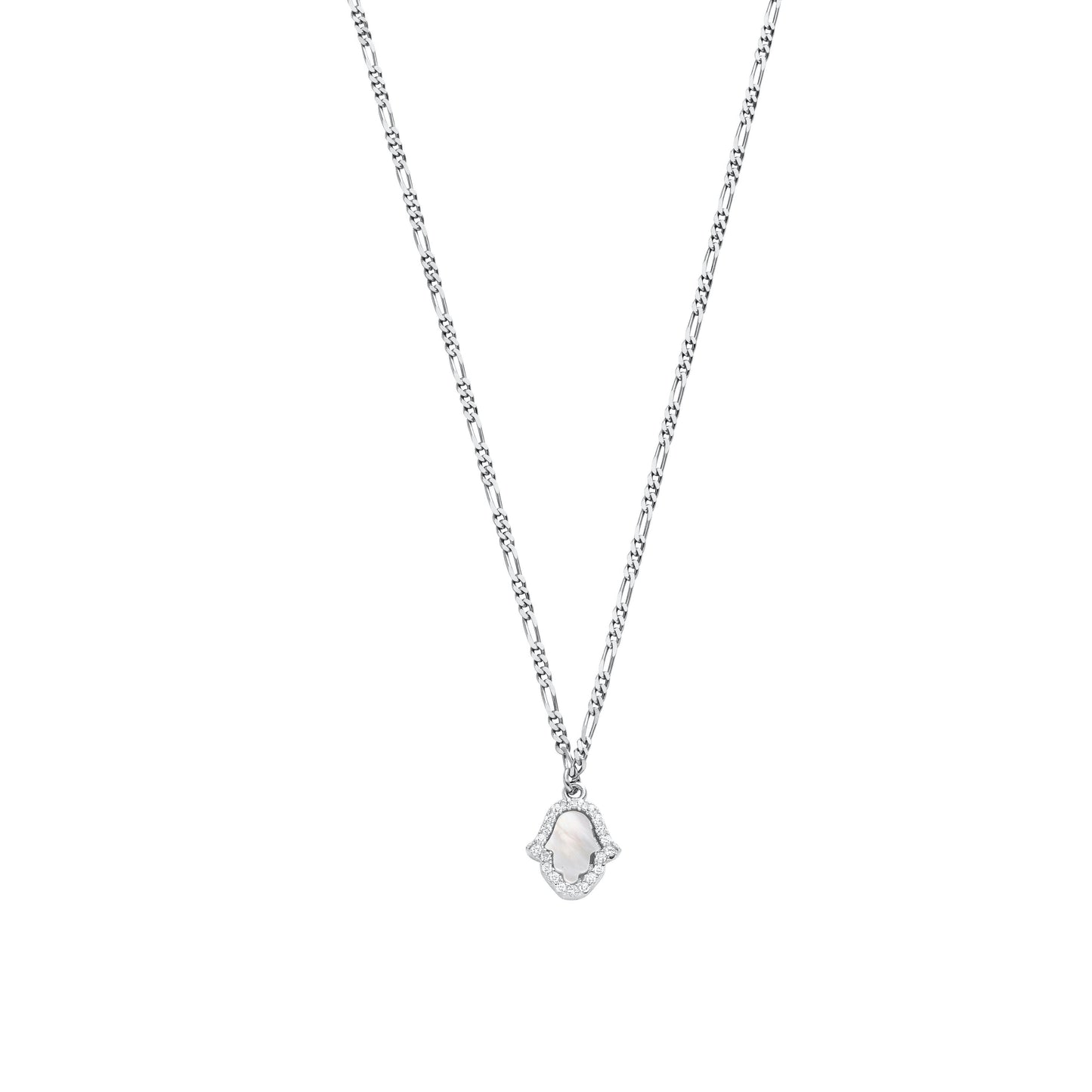 "Fatimas Hand Opal mit Zirkonia" Halskette - ONYA