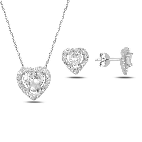 Herz mit Zirkonia Set - ONYA