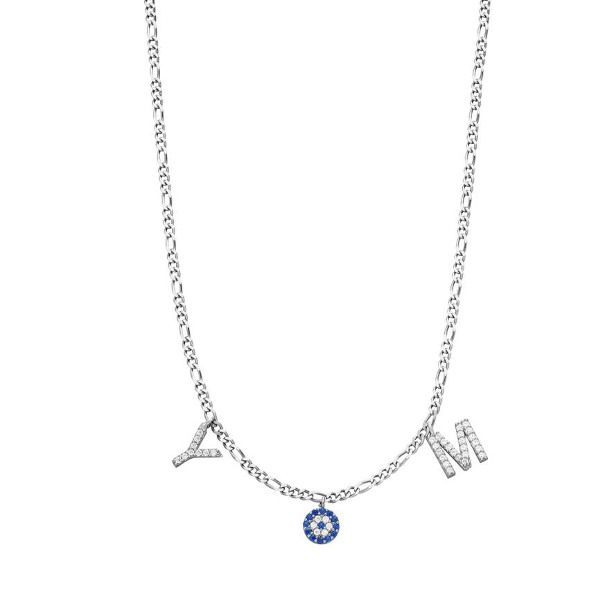 "Initial" Halskette mit Nazar - ONYA