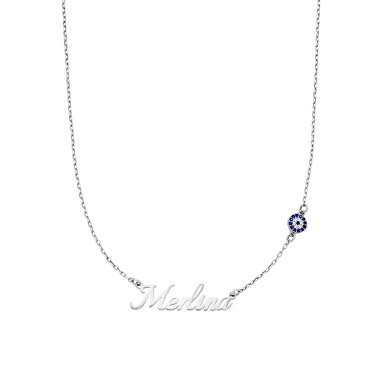 Namenskette mit "Nazar" Stein - ONYA