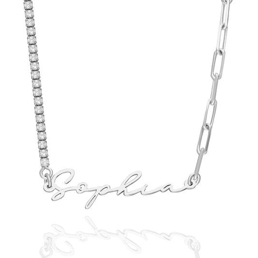 "Single Line Signature" Halskette - ONYA