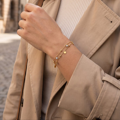 Armband Coin mit Zirkonia