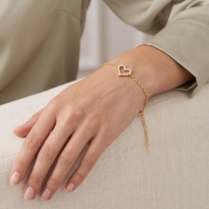 Halskette und Armband Herz