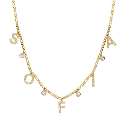 "Figaro Zircon" Namenskette - ONYA